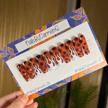 Tortoise Shell Acrylic Press on nails