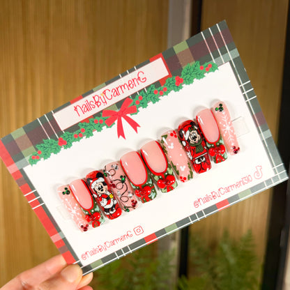 Classic Christmas Acrylic Press on nails