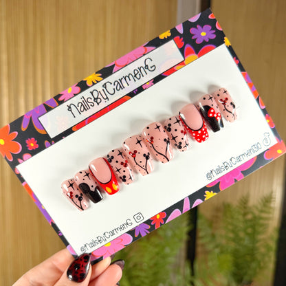 Mickey and Minnie Acrylic Press on nails
