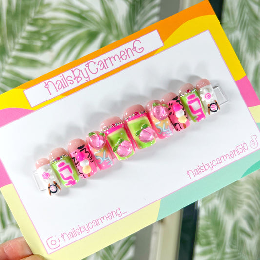 Kawaii desserts Acrylic Press on nails