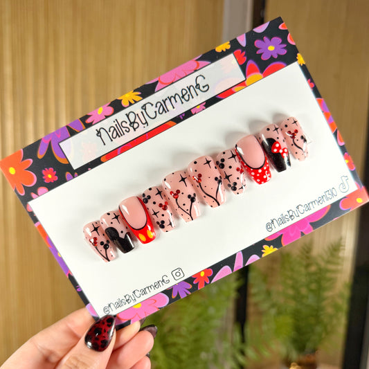 Mickey and Minnie Acrylic Press on nails