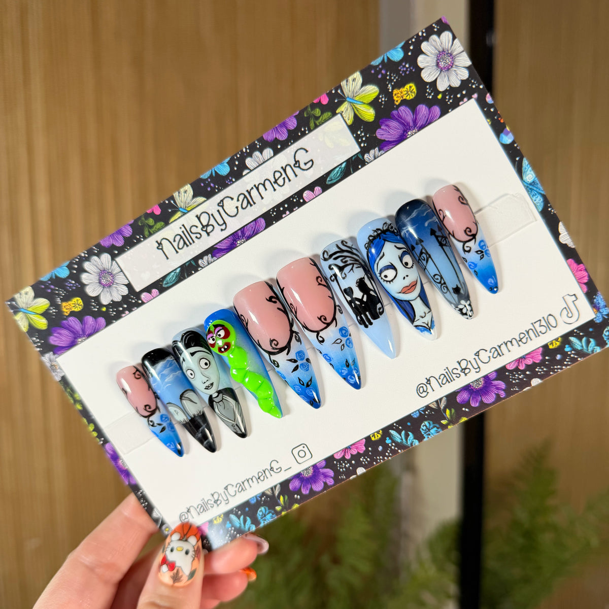 Corpse Bride Acrylic Press on nails