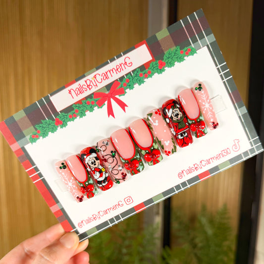 Classic Christmas Acrylic Press on nails
