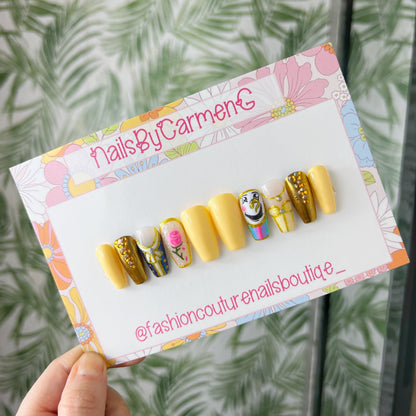 Beauty and the beast Acrylic Press on nails
