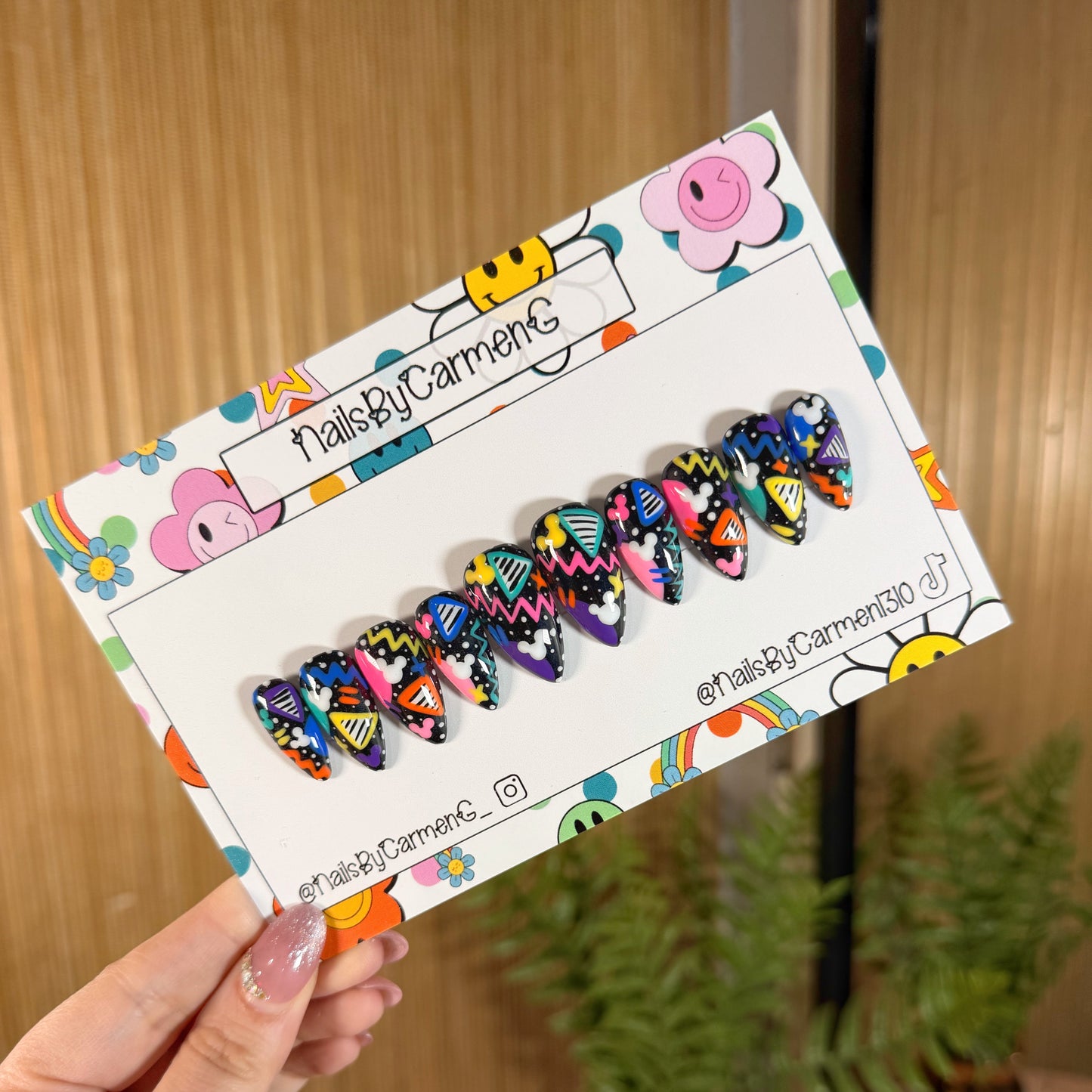 90’s Mickey Acrylic Press on nails