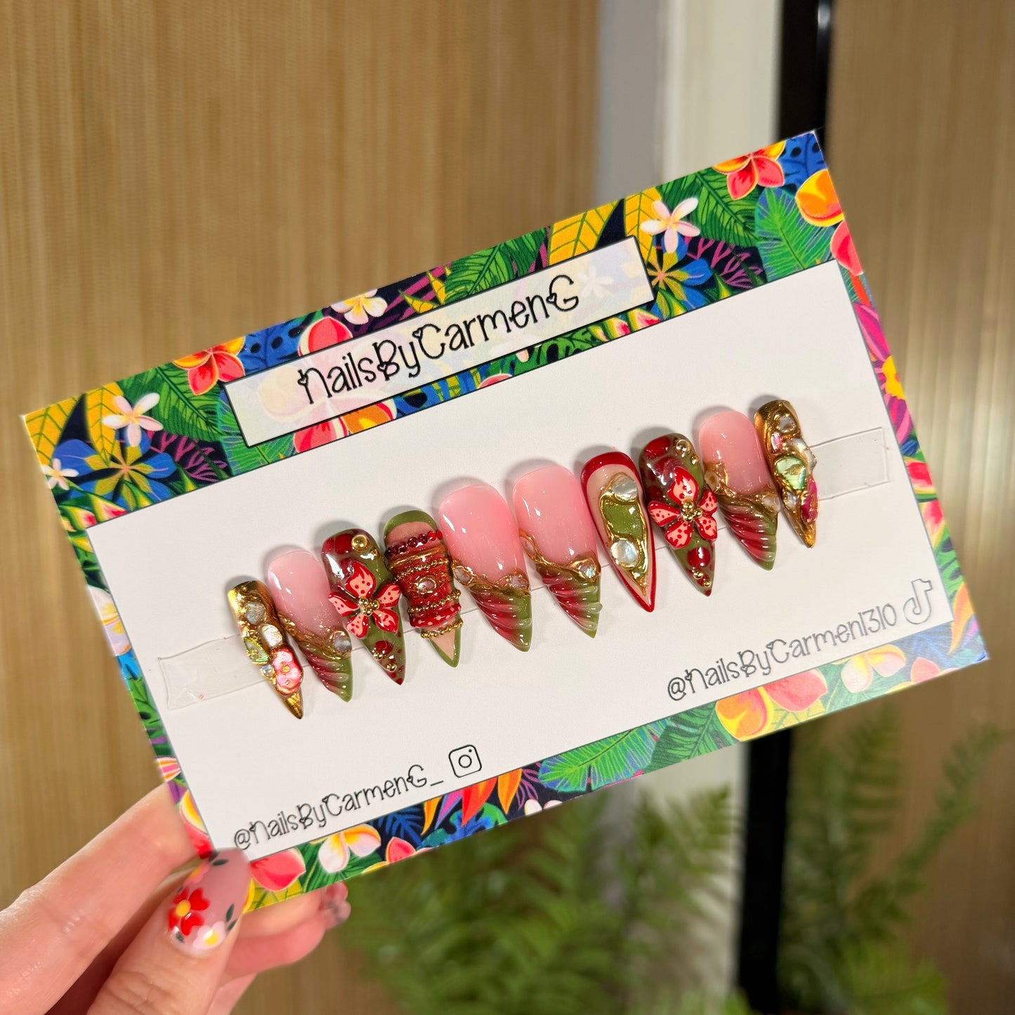 Garden fairy Acrylic Press on nails
