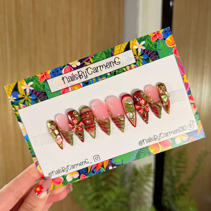 Garden fairy Acrylic Press on nails