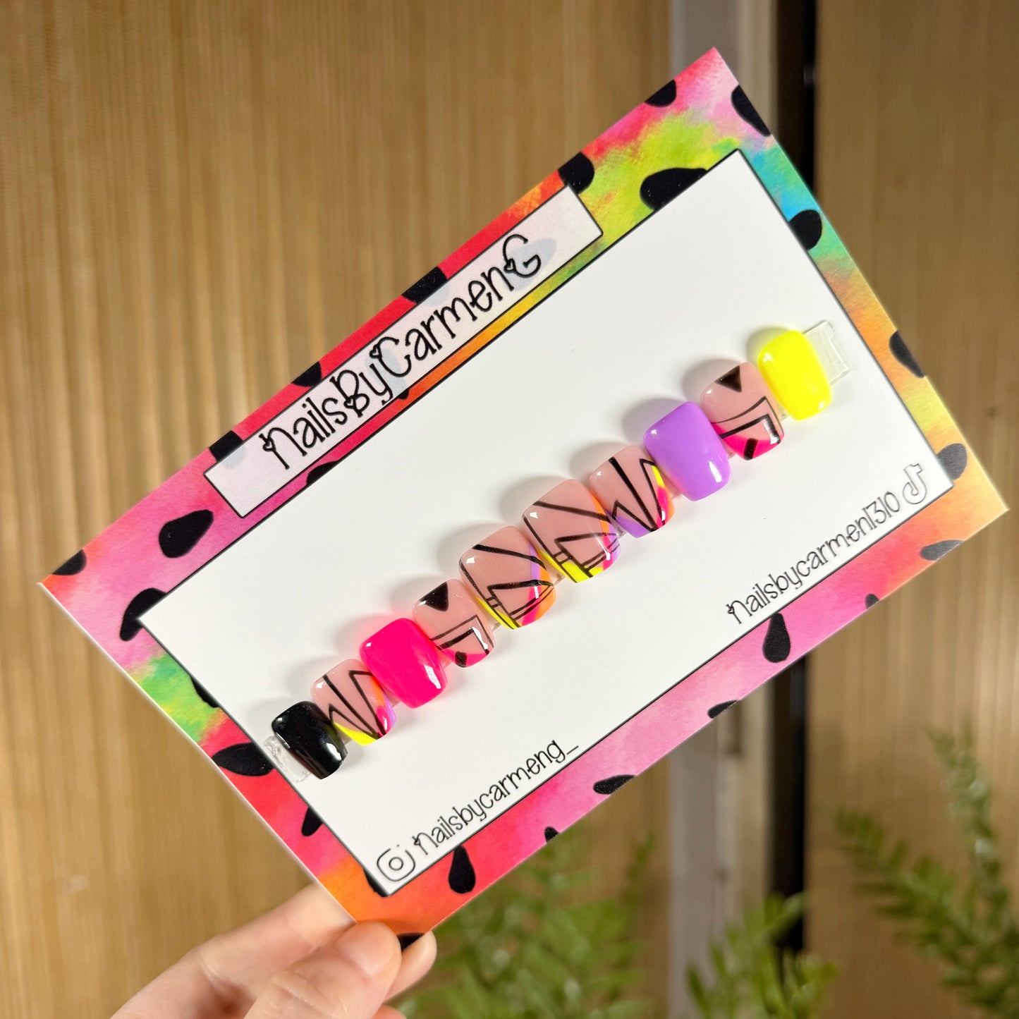 Modern mix match Acrylic Press on nails