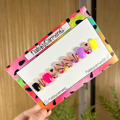 Modern mix match Acrylic Press on nails