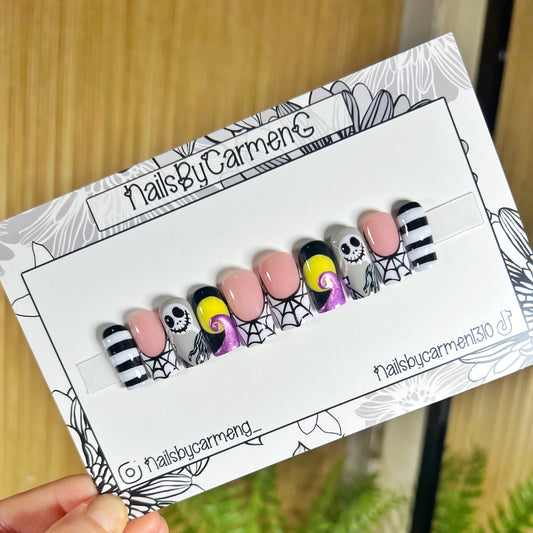 Jack Skellington Acrylic Press on nails