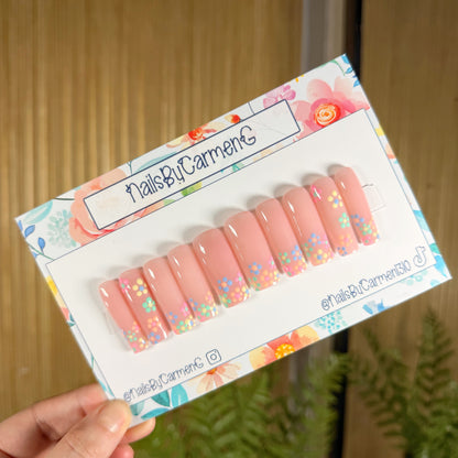 Pastel Florals Press On Nails