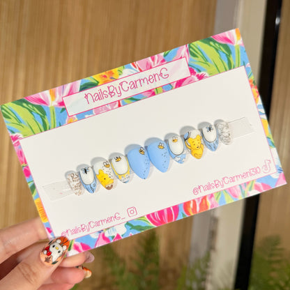Vintage Winnie The Pooh Acrylic Press on nails