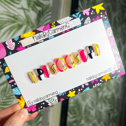 Y2k Neon Mix and match Acrylic Press on nails