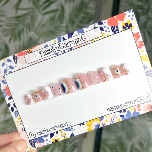 Evil Eye Acrylic Press On Nails