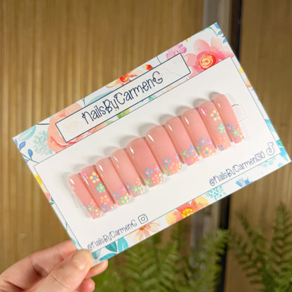 Pastel Florals Press On Nails