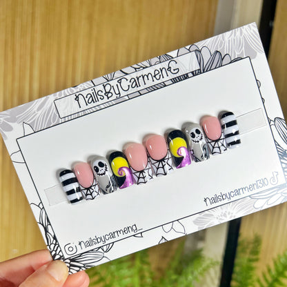 Jack Skellington Acrylic Press on nails