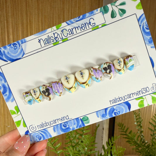 Bridgerton 3d Textured Acrylic Press on nails