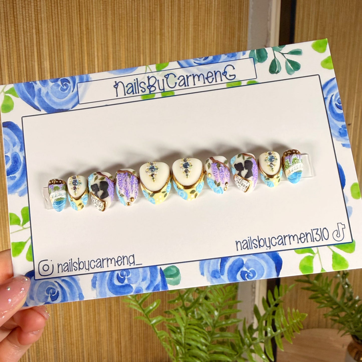 Bridgerton 3d Textured Acrylic Press on nails