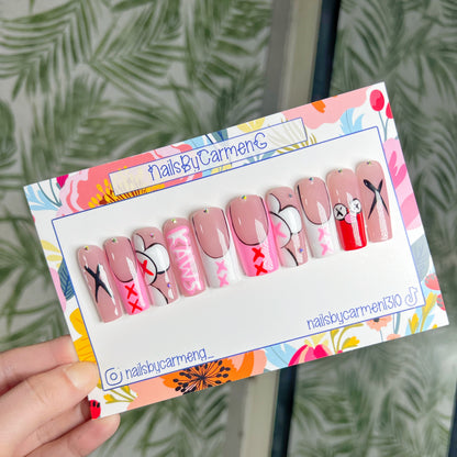 Kaws Acrylic Press on nails