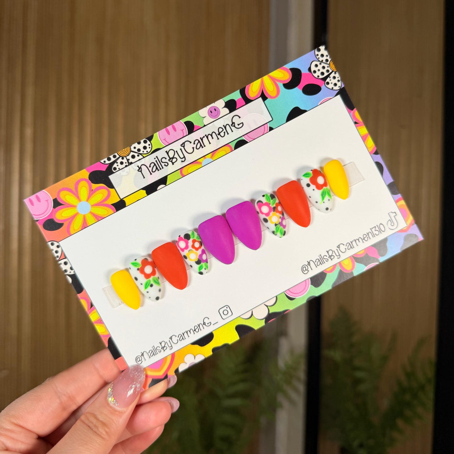 Mix match spring Acrylic Press on nails