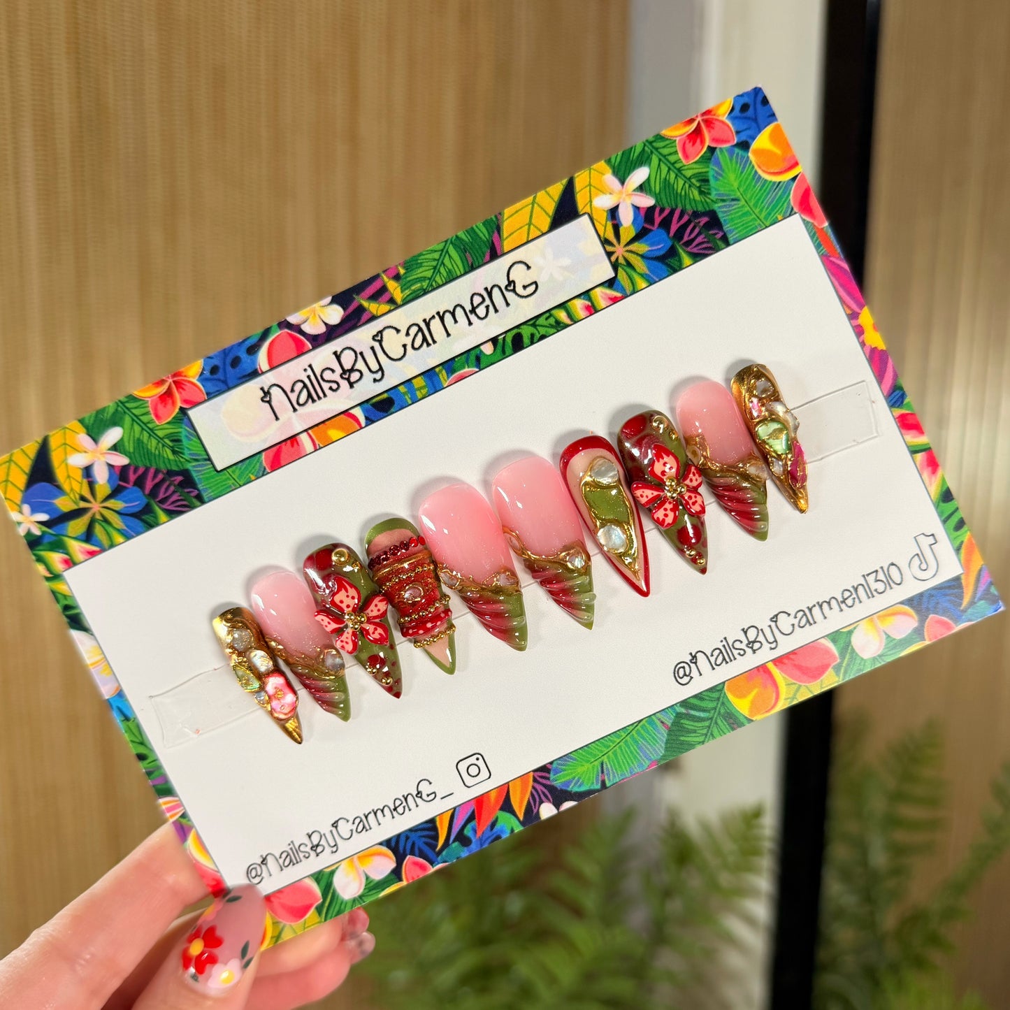Garden fairy Acrylic Press on nails