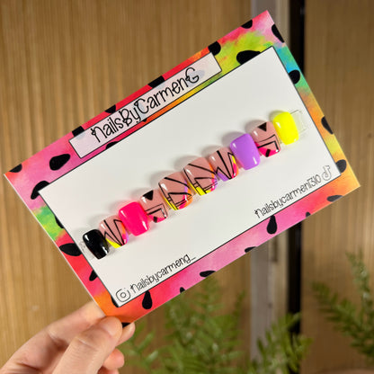 Modern mix match Acrylic Press on nails