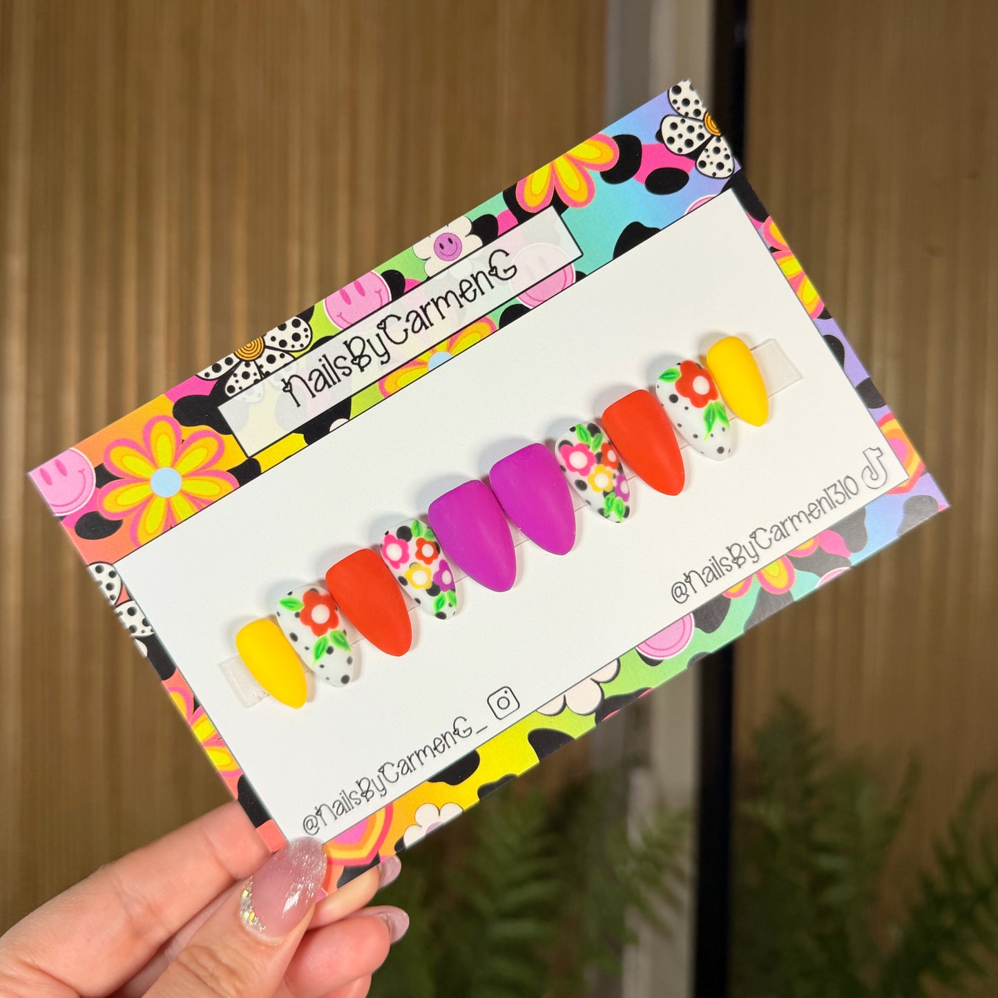 Mix match spring Acrylic Press on nails