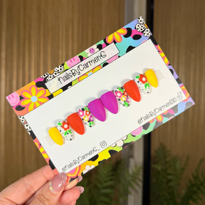 Mix match spring Acrylic Press on nails