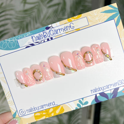 Aurora Acrylic Press on nails