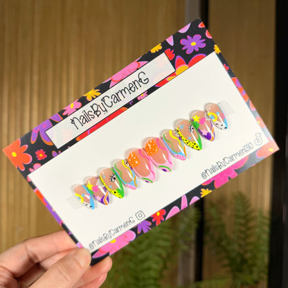 90’s Retro Acrylic Press On Nails