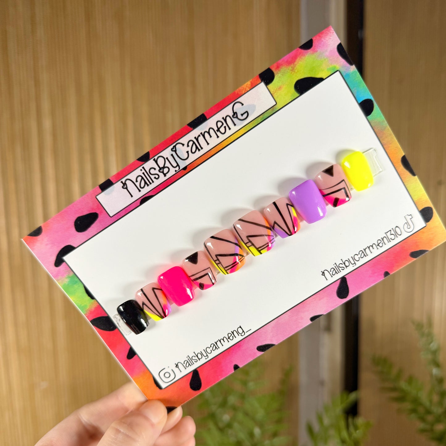 Modern mix match Acrylic Press on nails