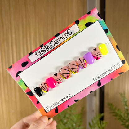 Modern mix match Acrylic Press on nails