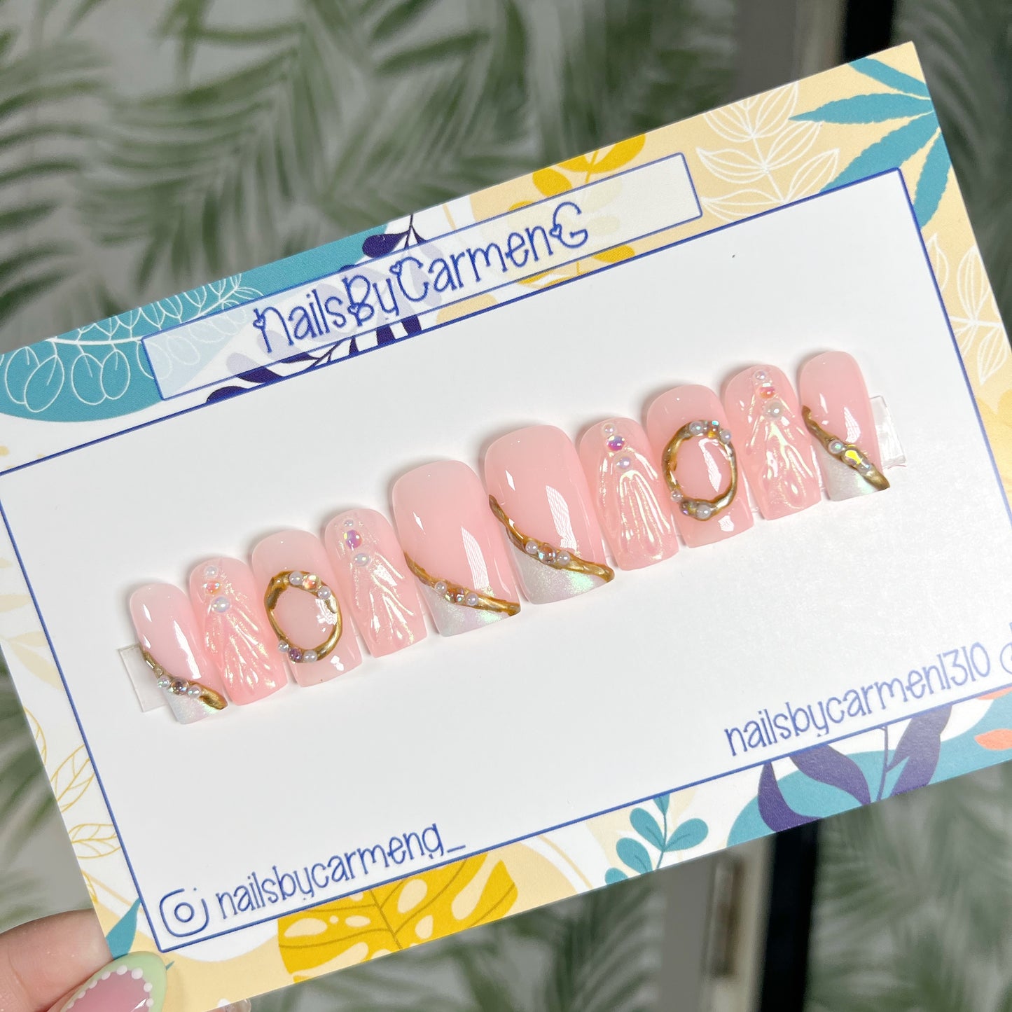 Aurora Acrylic Press on nails