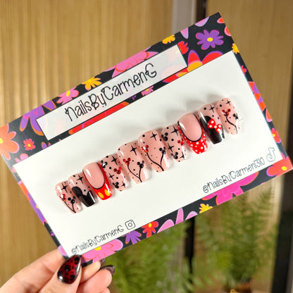 Mickey and Minnie Acrylic Press on nails