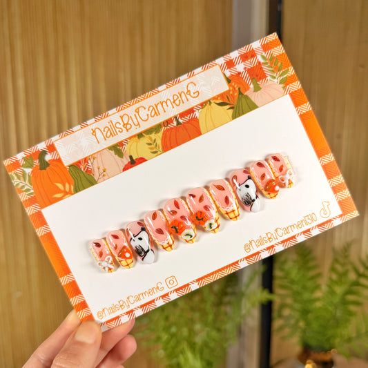 Thanksgiving 3D Snoopy Acrylic Press on nails