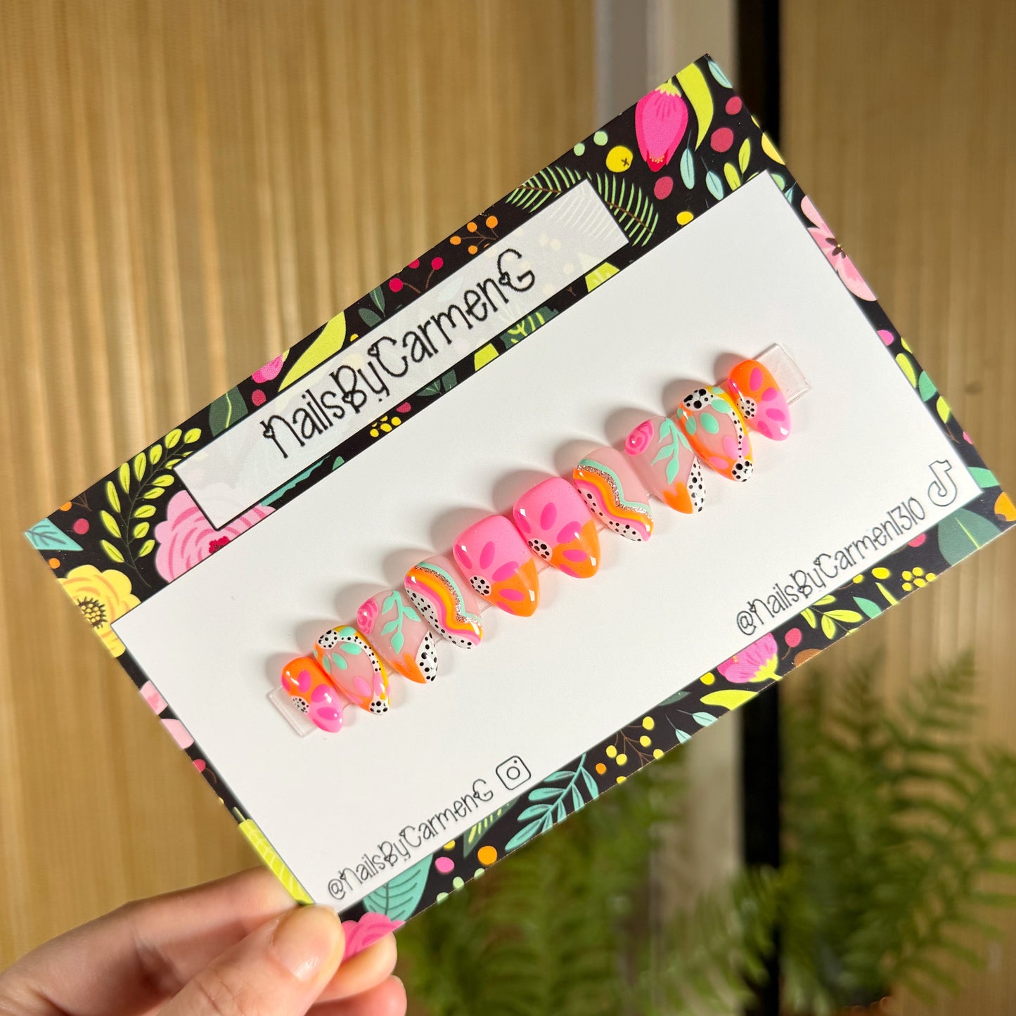 Summer Vibes Acrylic Press on nails