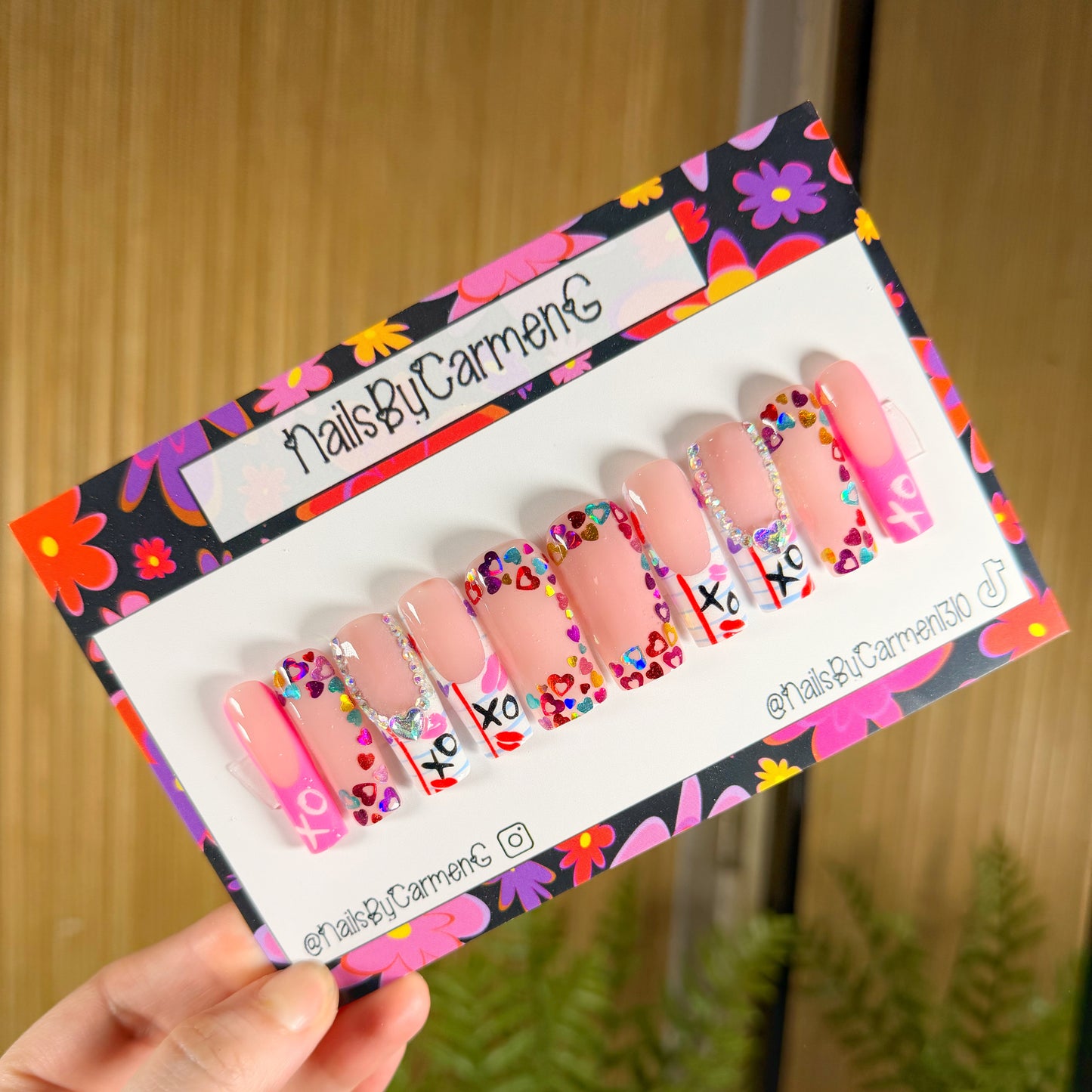 Write me a love note Acrylic Press on nails