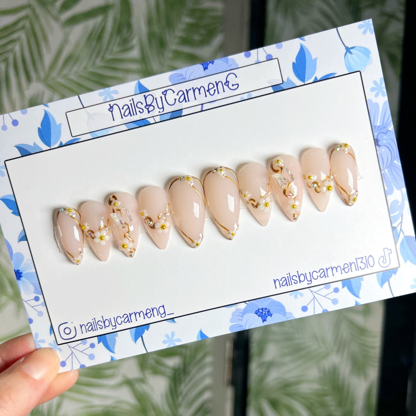 Goddess Athena Acrylic Press on nails