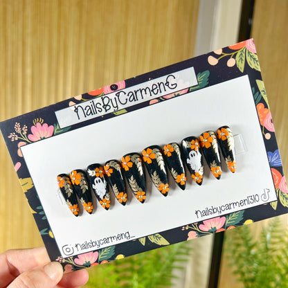 Floral Ghosts Acrylic Press on nails