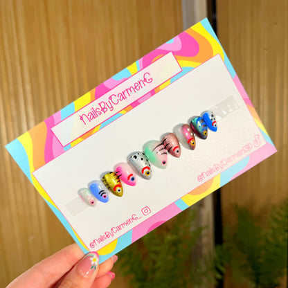 Fish lore Acrylic Press on nails