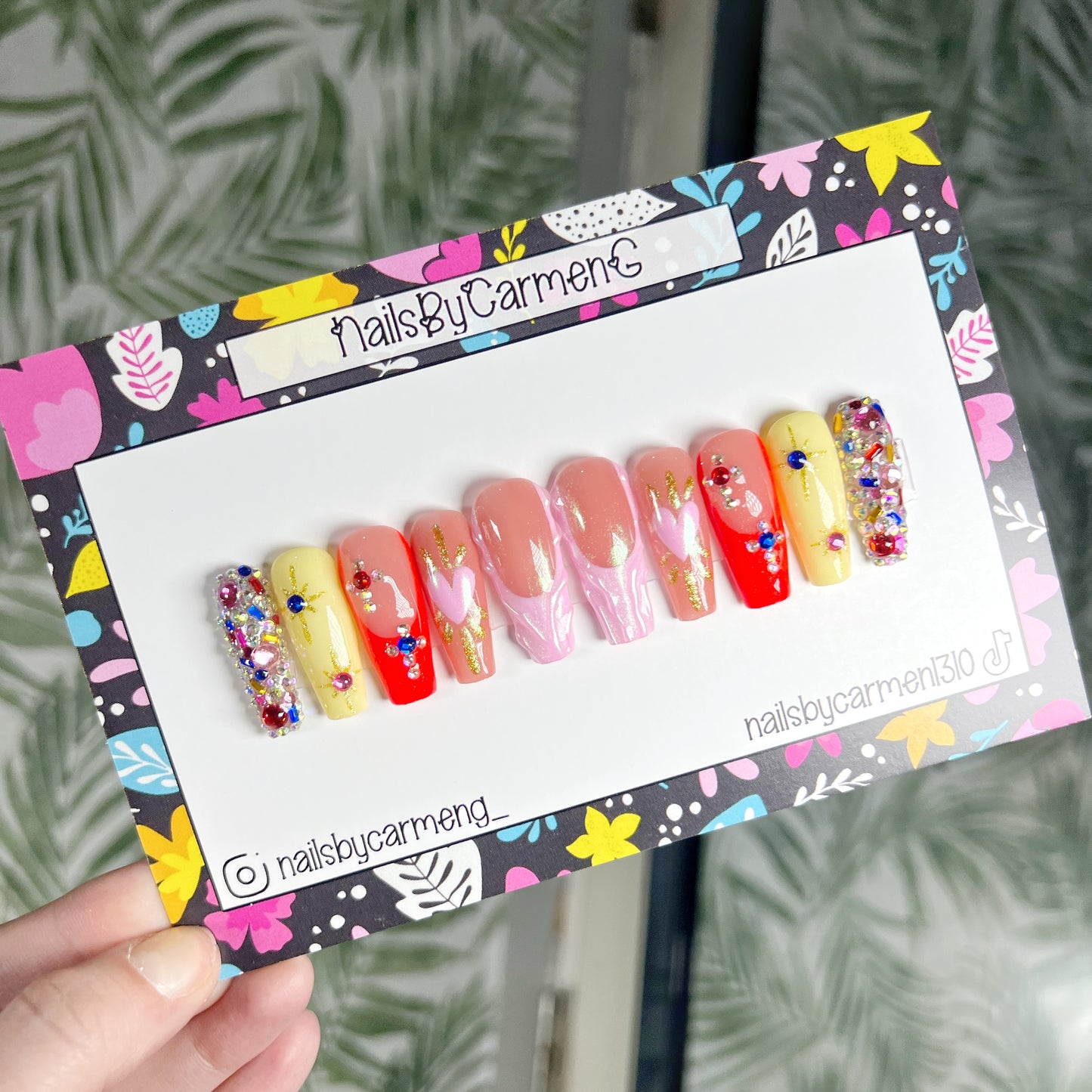 Princess vibes Acrylic Press on nails