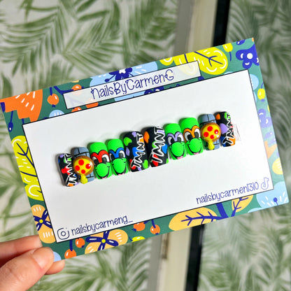 Ninja turtles Acrylic Press on nails