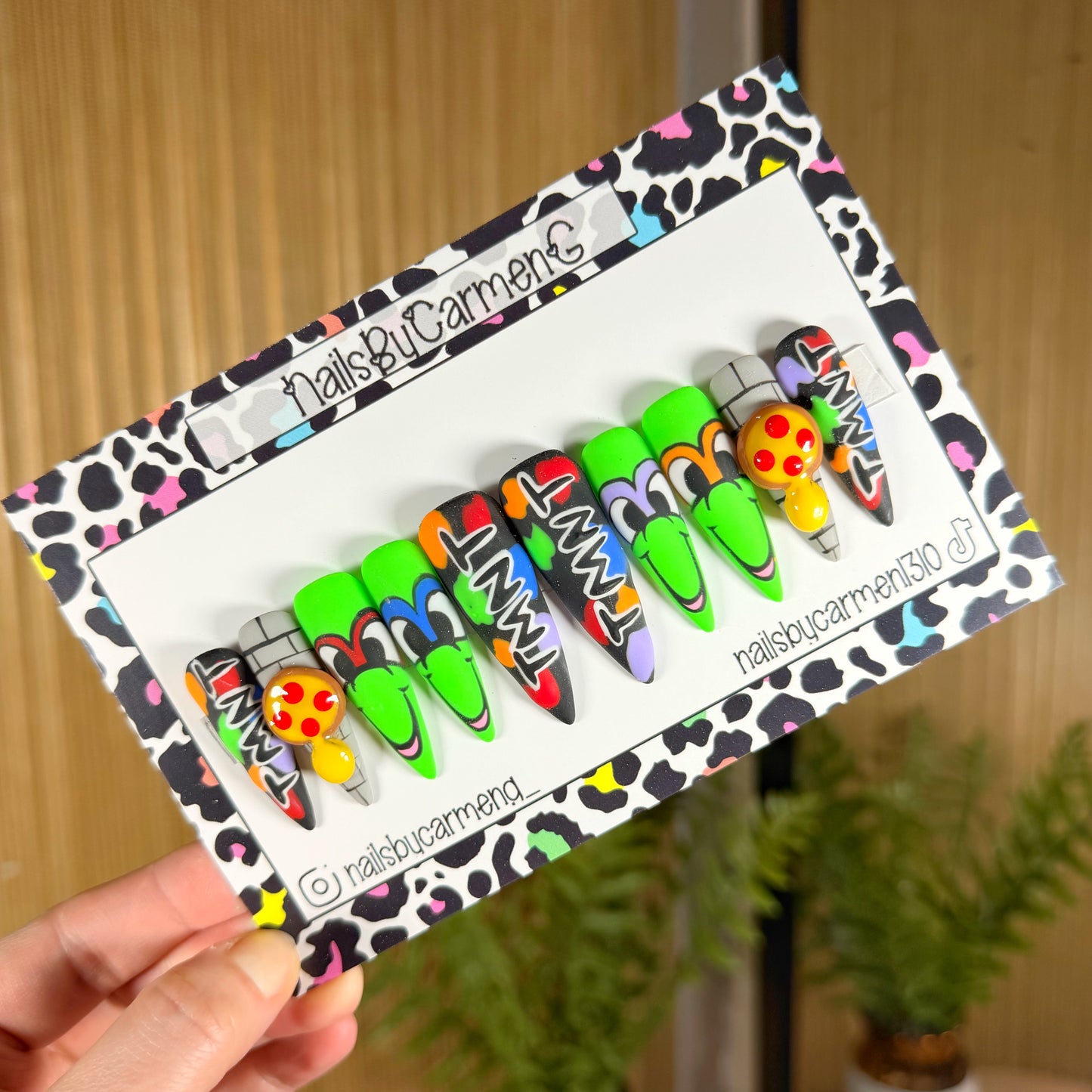 Ninja turtles Acrylic Press on nails