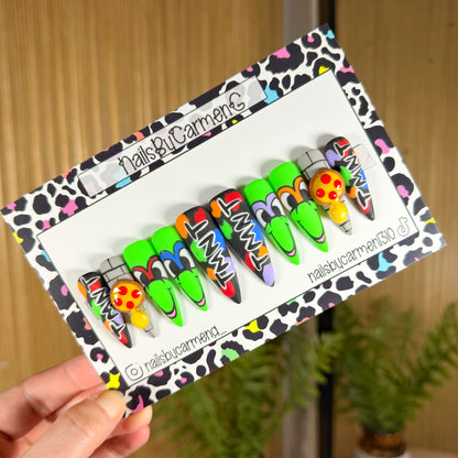 Ninja turtles Acrylic Press on nails