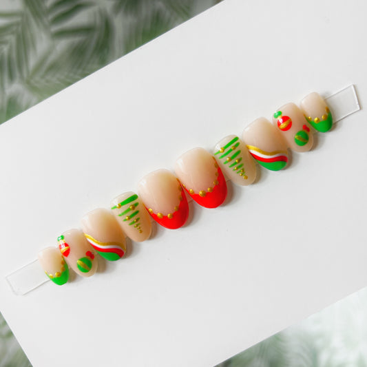 It’s the season to be jolly Acrylic Press On Nails