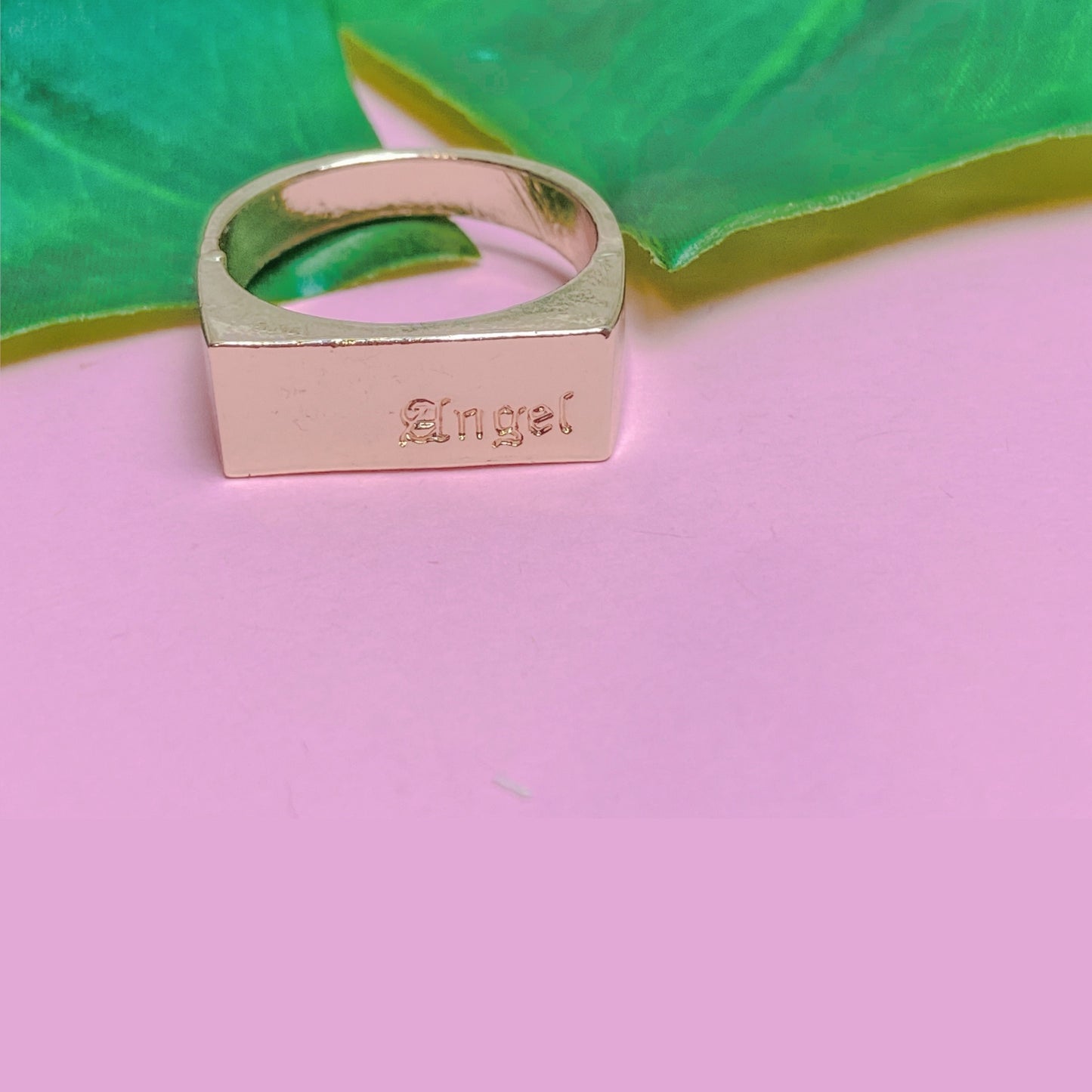 Gold Engraved ring