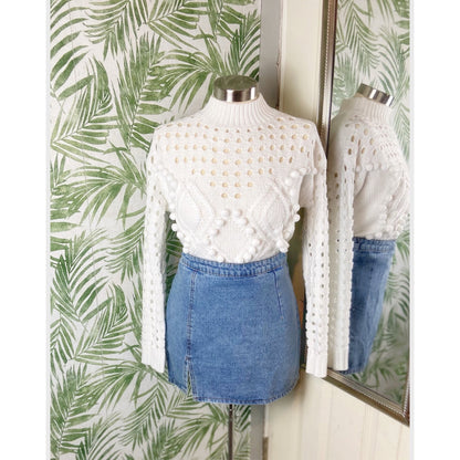 Jasmine Pom Pom Knit Sweater