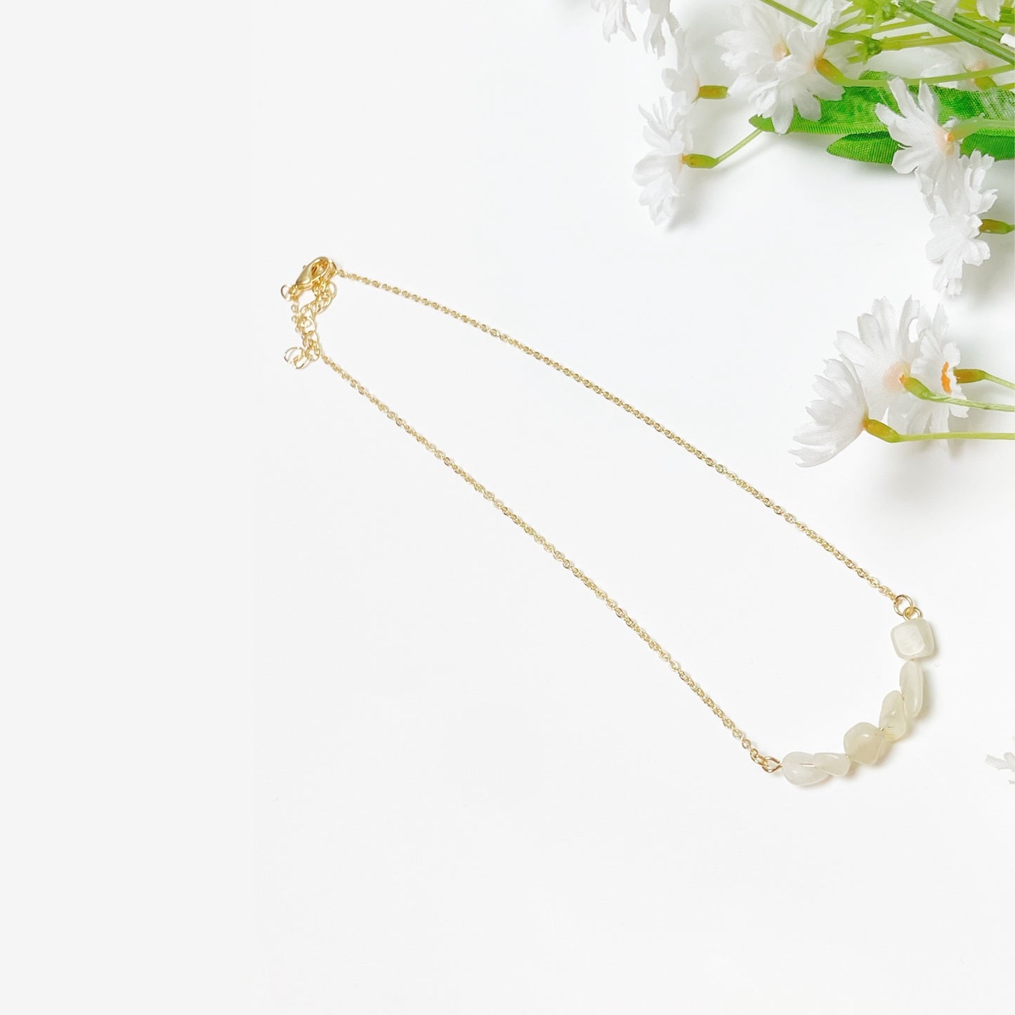 White Selenite Crystal Necklace