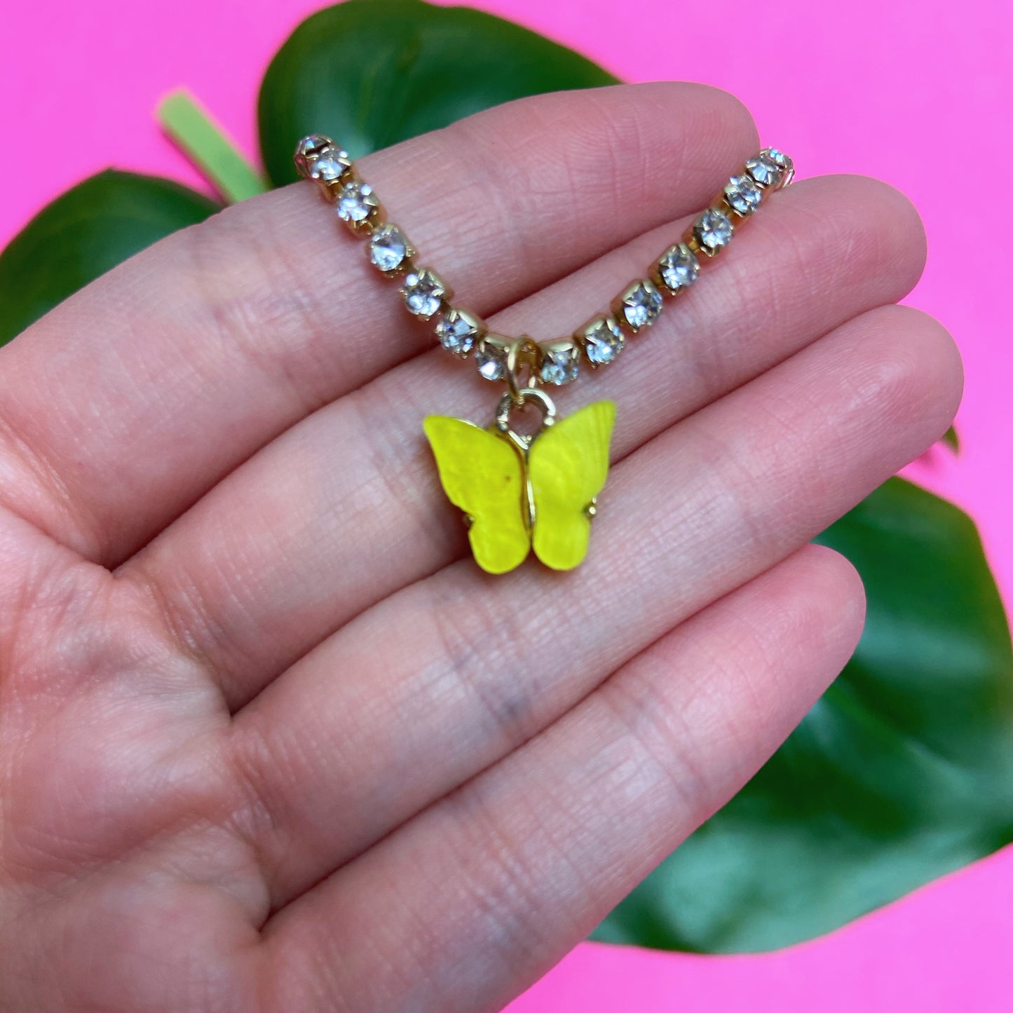 Sunny Acrylic Butterfly Bracelet