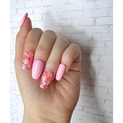 Love Struck Pink Press On Nails